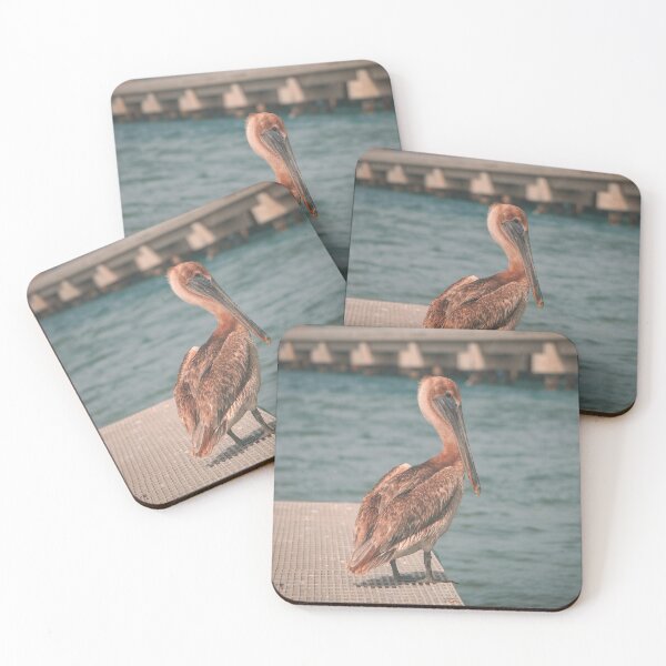 Item preview, Pelican perching over the water designed and sold by H-MathisDesigns.