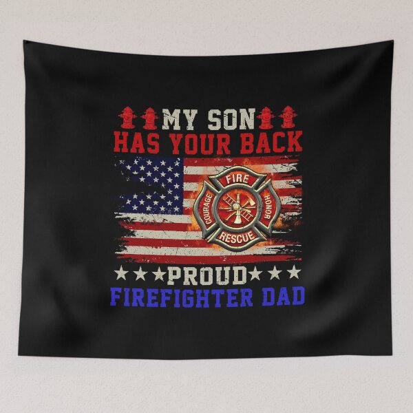 Item preview, Firefighter Son Fireman Proud Dad Design For Firefighter Papa designed and sold by MichalwSatterf.