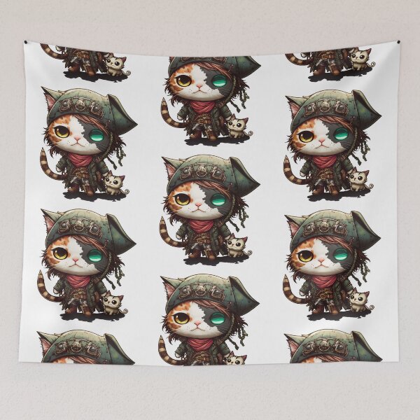 Item preview, Kawaii Pirate Cats | Chibi Cats | Anime Cats | Pirate Cats 02 designed and sold by Catcosm.