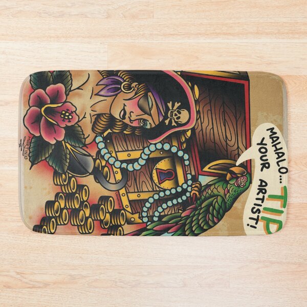 Item preview, Pirate tip sign (full throw blanket size) designed and sold by Aloha-Life-808.