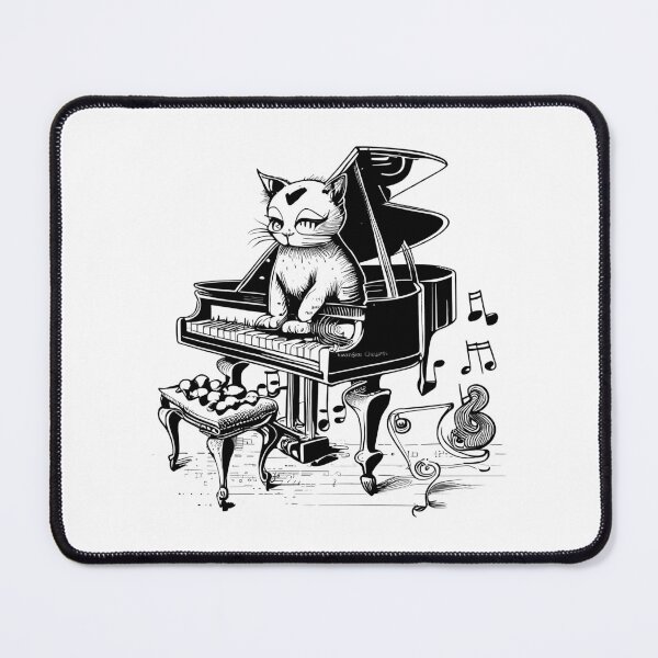 Item preview, jazz cat piano designed and sold by flowinglobe.