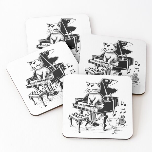Item preview, jazz cat piano designed and sold by flowinglobe.