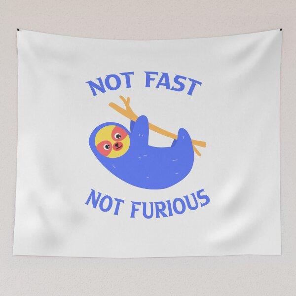 Item preview, Not Fast Not Furious - funny orange Sloth designed and sold by hamzablk.