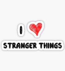 I Love Stranger Things Sticker