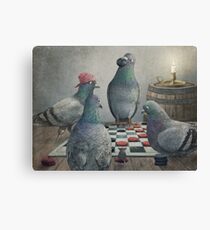 The Antlered Ship_Pigeons Playing Checkers Canvas Print