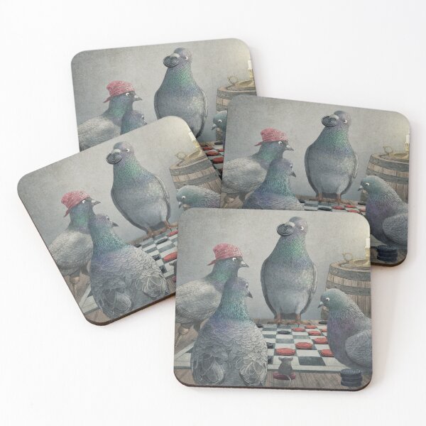 Item preview, The Antlered Ship_Pigeons Playing Checkers designed and sold by opifan.