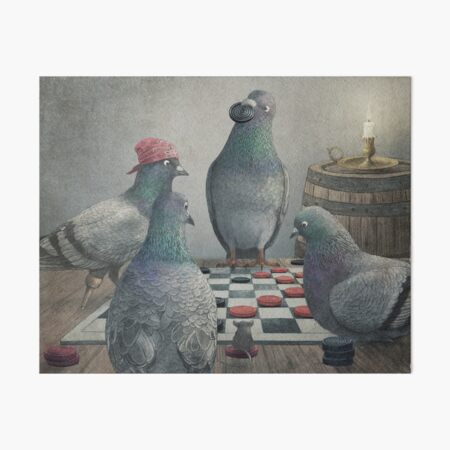 Artikel-Vorschau von Die geweihten Ship_Pigeons spielen Dame, designt und verkauft von Eric Fan.