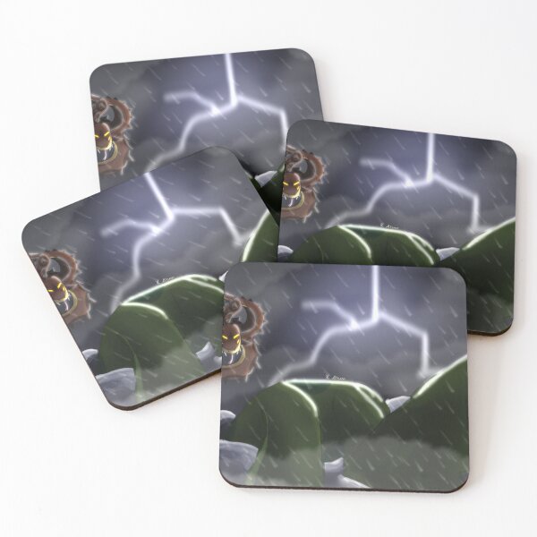Item preview, Horned Monster Snake faces off with Sea Monster designed and sold by Weremoose.