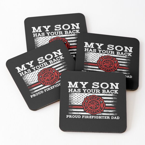 Item preview, Firefighter Son Fireman Proud Dad Flag Design For Firefighter Papa designed and sold by MichalwSatterf.
