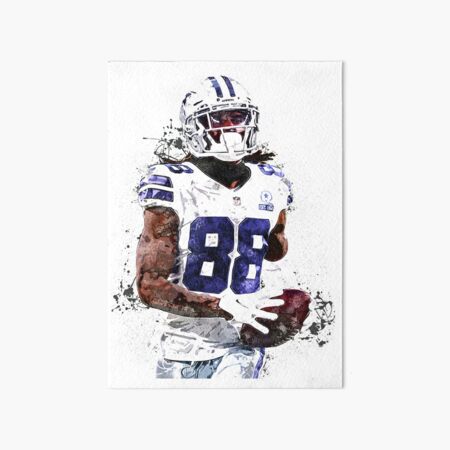 Ceedee Lamb Dallas Cowboys Watercolor Strokes Pixel Art 88 Wood