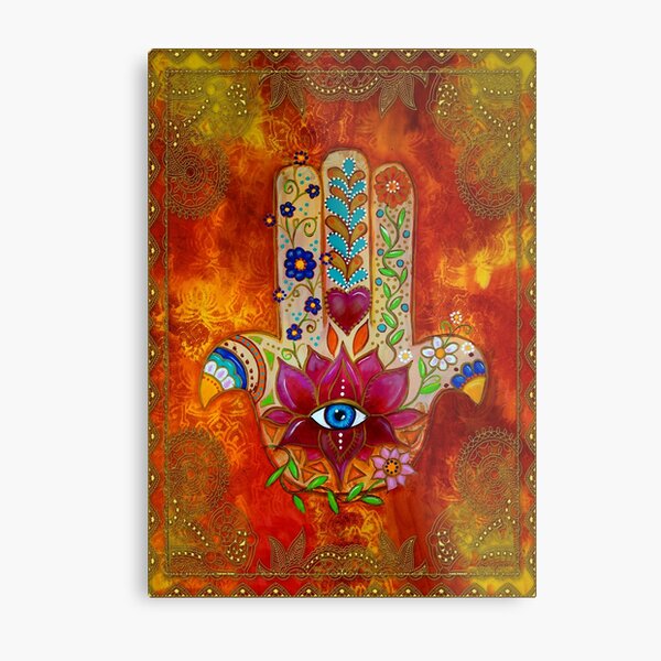 Aperçu de l'œuvre Hamsa - Orange créée et vendue par Jane Marin.