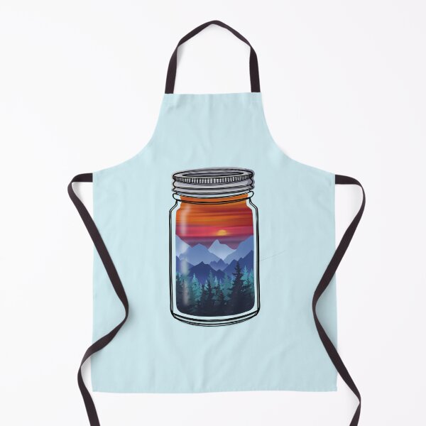 Item preview, Mountain Sunset in a Jar designed and sold by For Art Sake.