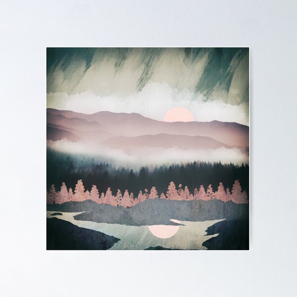 Item preview, Forest Lake Evening designed and sold by spacefrogdesign.