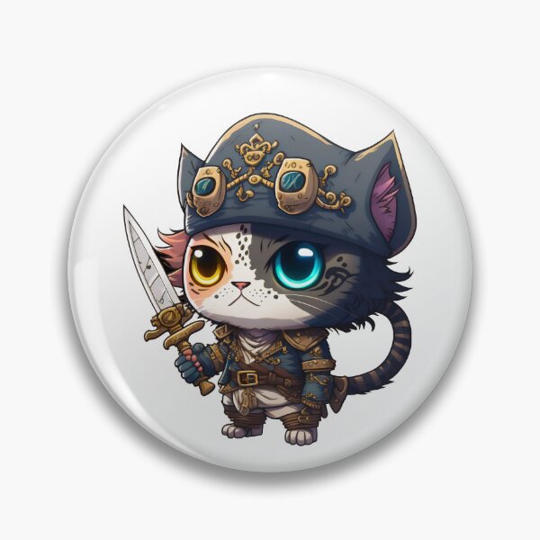 Artikelvorschau, Kawaii Piratenkatzen | Chibi-Katzen | Anime-Katzen | Piratenkatzen 05 entworfen und verkauft von Catcosm.