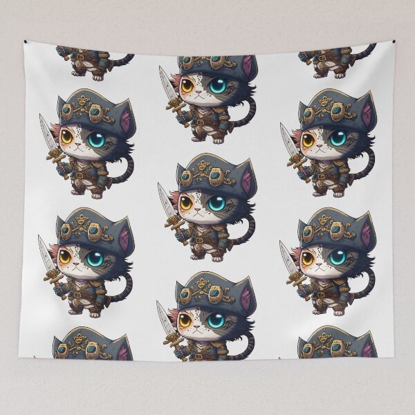 Item preview, Kawaii Pirate Cats | Chibi Cats | Anime Cats | Pirate Cats 05 designed and sold by Catcosm.