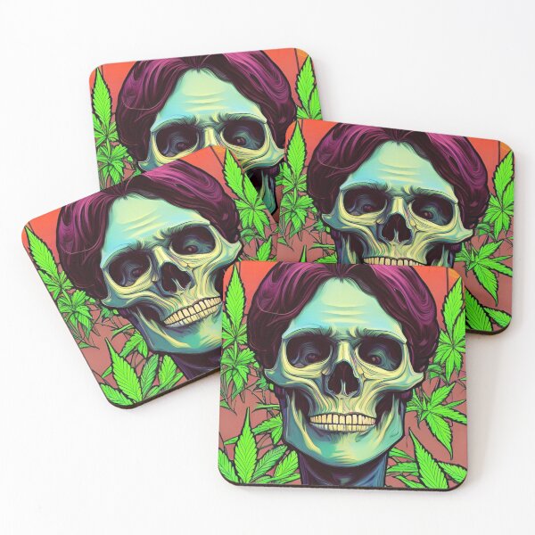 Item preview, Weed After Death 60 - Stoner Skull Art designed and sold by Benito Del Ray.