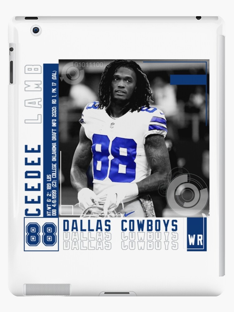 CeeDee Lamb Football Edit Tapestries Cowboys' iPad Case & Skin for