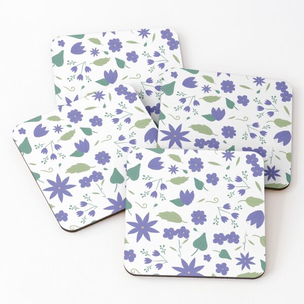 Item preview, Periwinkle Wildflowers in the Field  designed and sold by dKarthdesign.