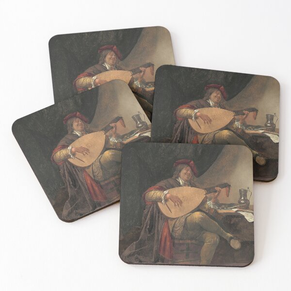 Item preview, Self-Portrait playing the Lute (Jan Steen) designed and sold by ArtHistorical.