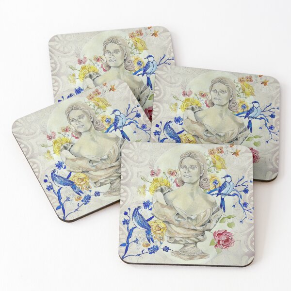 Item preview, Charlotte and blue birds designed and sold by KirstenAngelArt.