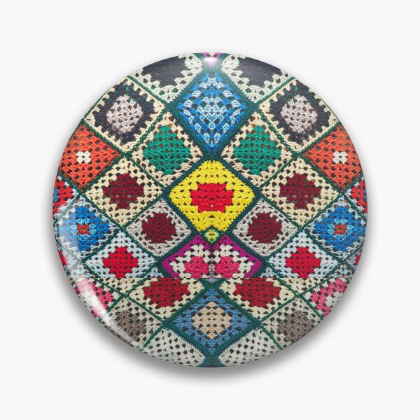 Item preview, Crochet Granny Square Pattern in Multi-color designed and sold by Sasidenidesign.