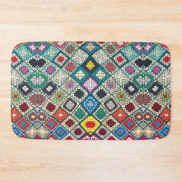 Item preview, Crochet Granny Square Pattern in Multi-color designed and sold by Sasidenidesign.