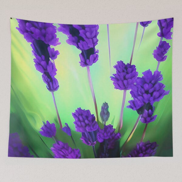 Item preview, Purple Lavender Stems with Green Backdrop designed and sold by deniselynnimage.