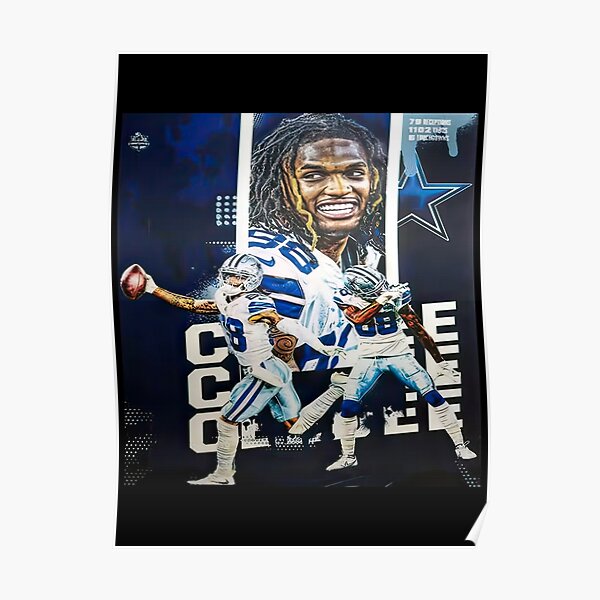 Ceedee Lamb Dallas Cowboys Football Illustrated Art Poster 