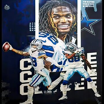 Ceedee Lamb Dallas Cowboys Football Illustrated Art Poster 