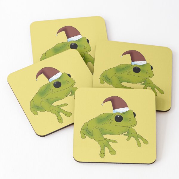 Item preview, Christmas Froggy Yellow designed and sold by spillingthemilk.