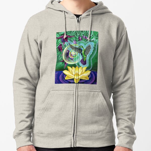 Hummingbird Vibration Zipped Hoodie