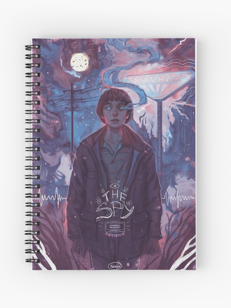 Spiral Notebook, Stranger Things - The Spy designed and sold by holepsi