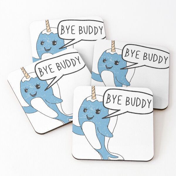 Item preview, Bye Buddy Cute Narwhal Saying Bye To His Friend designed and sold by T-landa.