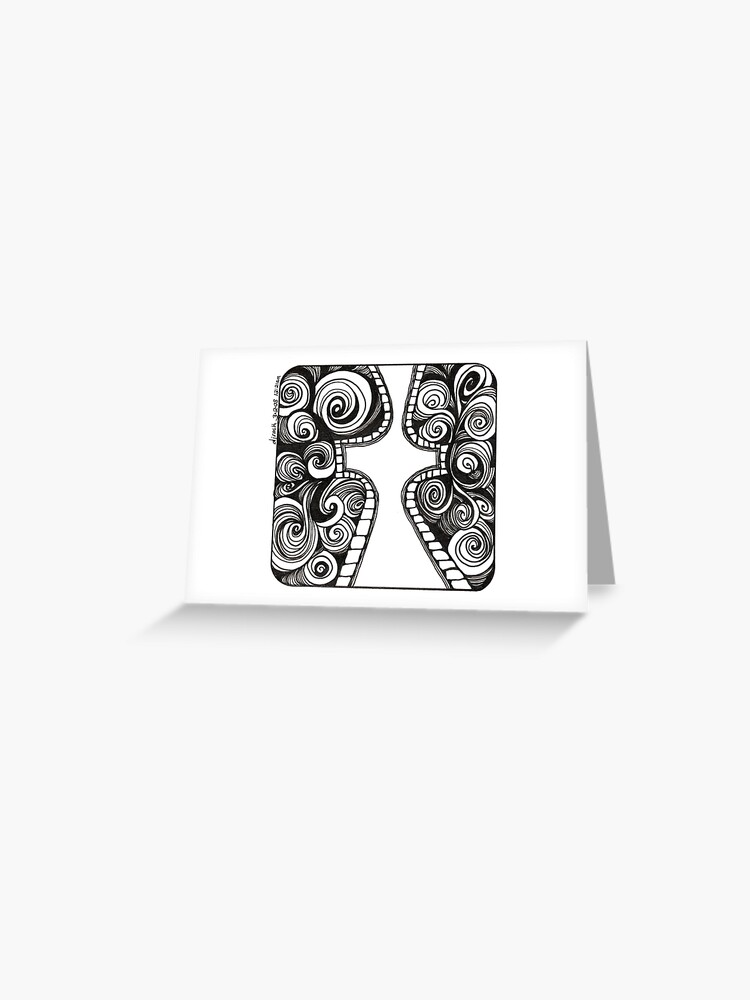 Thumbnail 1 of 2, Greeting Card, Sanctuary, Ink Drawing designed and sold by Danielle Scott.