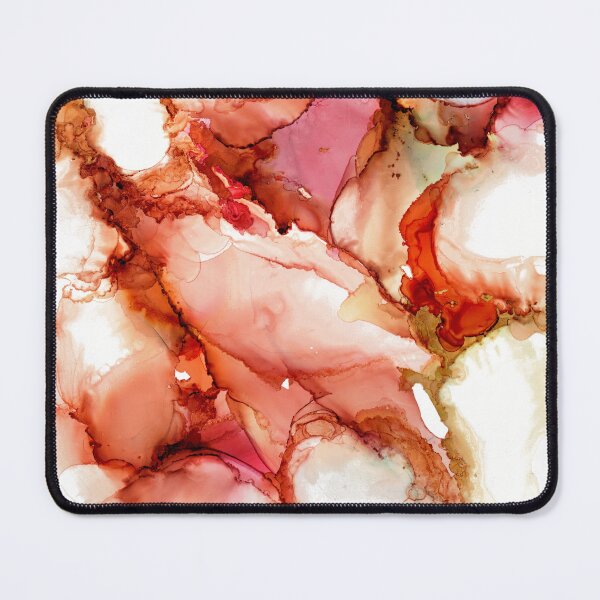 Item preview, Pink Curves Tangerine Clefts Abstract designed and sold by EjRielDesign.