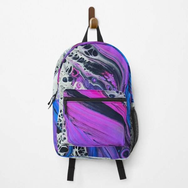 Item preview, Vibrant pink and blue abstract fluid art designed and sold by Nkfluidart.