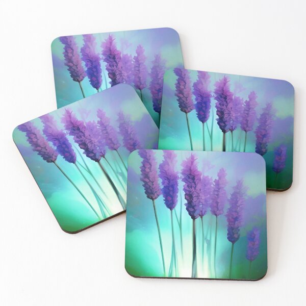 Item preview, Blossoms of Lavender in Floral Flowers Garden Botanical Design Illustration designed and sold by deniselynnimage.