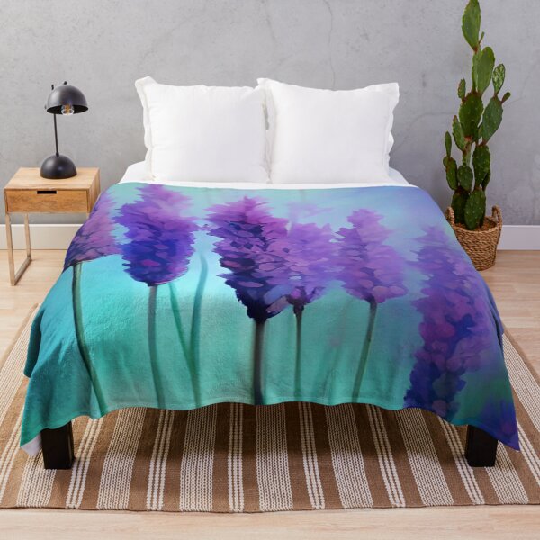 Item preview, Blossoms of Lavender in Floral Flowers Garden Botanical Design Illustration designed and sold by deniselynnimage.