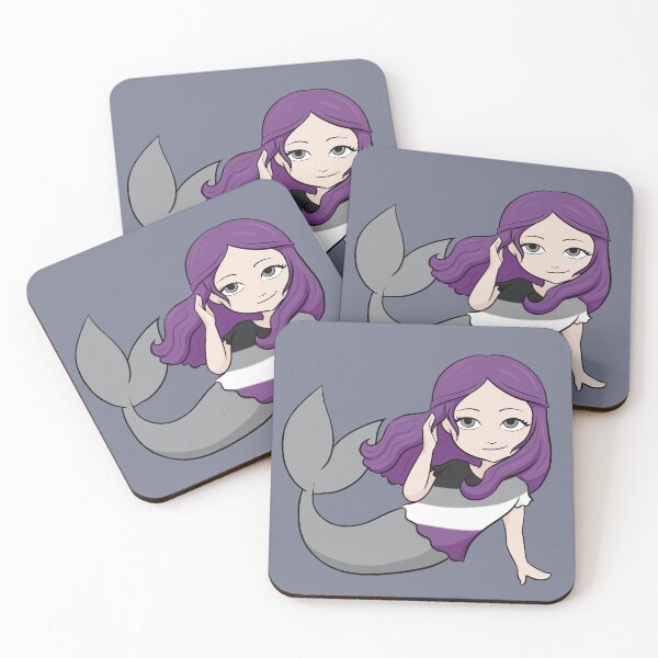 Item preview, Ace Pride Mermaid - Variation 1 designed and sold by RoseActress.
