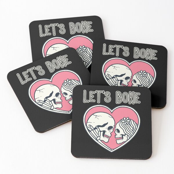 Item preview, valentines dark funny - let's bone designed and sold by NastySquad.