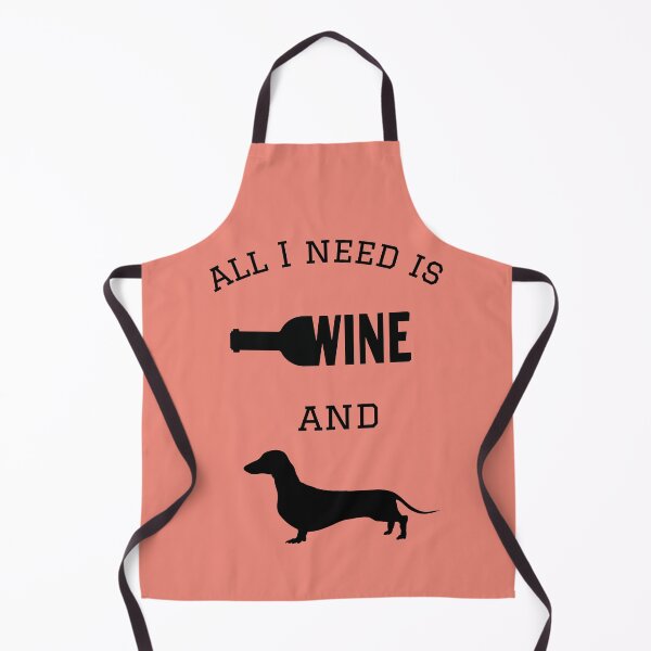 Item preview, All I need is Wine and a Teckel designed and sold by TeckelLove.