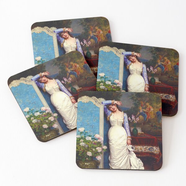Item preview, HD Young Woman by Auguste Toulmouche designed and sold by Go Logo Designs.