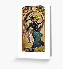 Hela Goddess of Death Greeting Card