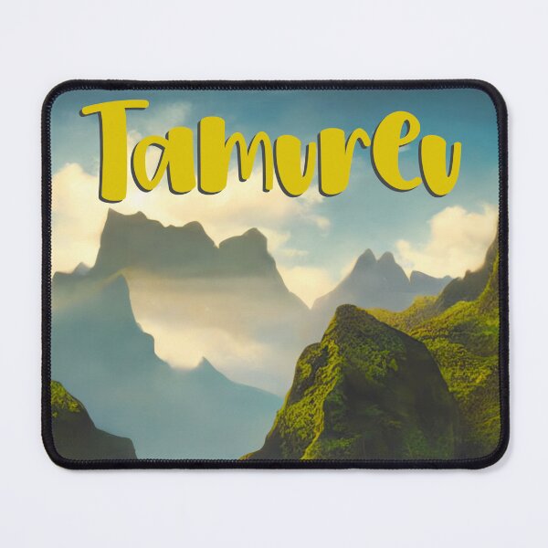 Item preview, Visit Tamureu - Fantasy Vintage Travel Poster Art designed and sold by UncannyCanvas.