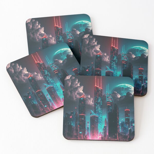 Item preview, Digital Cityscape for a Cyberpunk Roleplay World designed and sold by AICreateWorlds.
