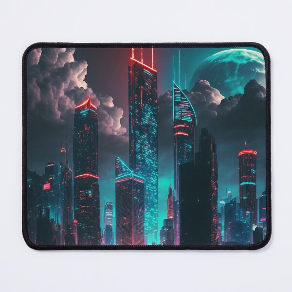 Item preview, Digital Cityscape for a Cyberpunk Roleplay World designed and sold by AICreateWorlds.