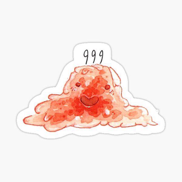 SCP 999 the Tickle Monster Sticker Hug Monster Slime Chibi 