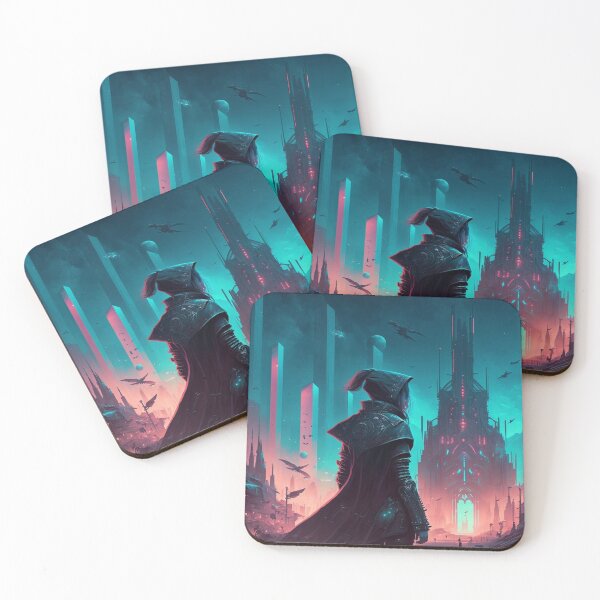 Item preview, Traveler Entering District 8 Cyberpunk designed and sold by AICreateWorlds.