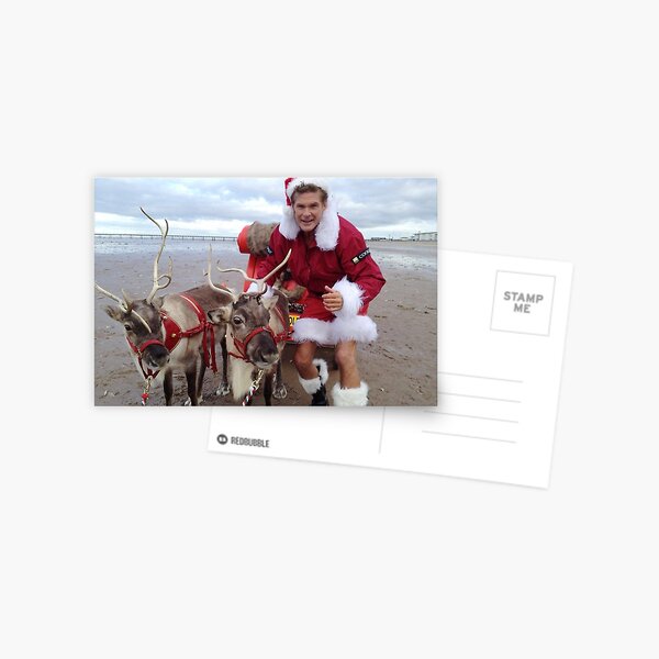 Christmas Hasselhoff Postcard