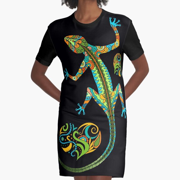 Lizard love - single Graphic T-Shirt Dress